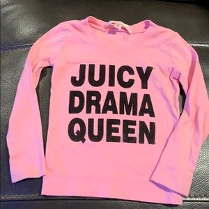 Juicy Couture Girls size 2 Juicy Drama Queen tee